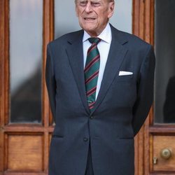 El Duque de Edimburgo durante la cesión del cargo de Coronel en Jefe del Regimiento 'Los Rifles'