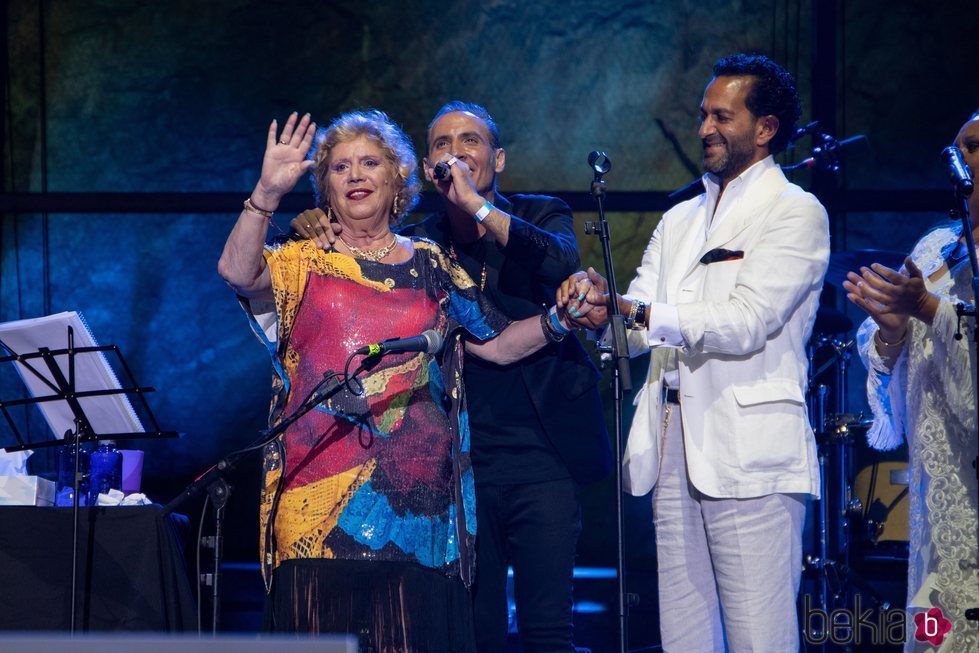 María Jiménez actuando en el Festival Starlite de Marbella 2020