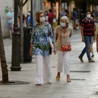 La Reina Sofía con Tatiana Radziwill y Jean Henri Fruchaud en Palma