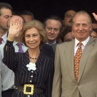 Los Reyes Juan Carlos y Sofía saludando en la Cumbre Iberoamericana de 1999 en Cuba