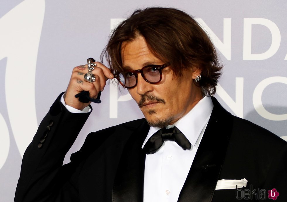Johnny Depp en la gala para la Salud Planetaria de Montecarlo 2020