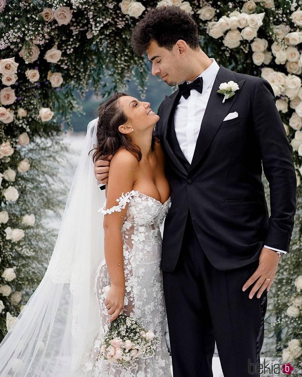 Elettra Lamborghini y Afrojack en su boda
