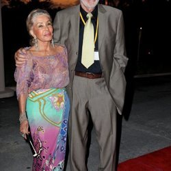 Sean Connery y Micheline Roquebrune en unos premios de cine en Bahamas