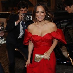 Tamara Falcó en el rodaje de un anuncio en el hotel Four Seasons de Madrid