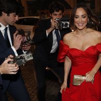 Tamara Falcó en el rodaje de un anuncio en el hotel Four Seasons de Madrid
