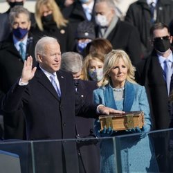 Joe Biden, tomando posesión de su cargo como 46º Presidente de Estados Unidos