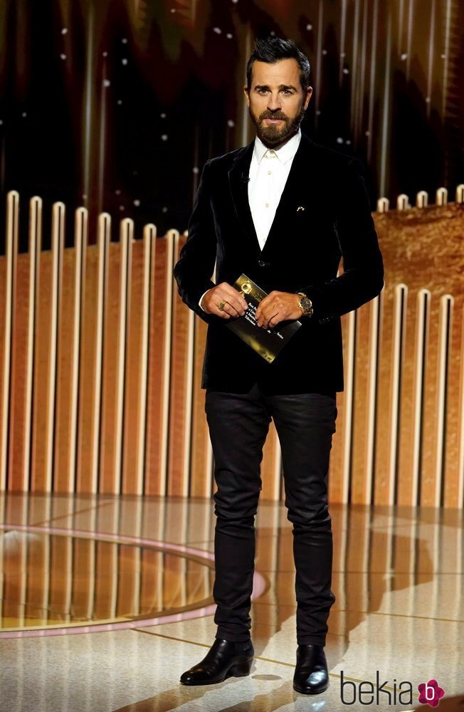 Justin Theroux en los Globos de Oro 2021