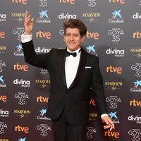Pedro Casablanc en la alfombra roja de los Goya 2021