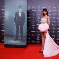 Hiba Abouk en la alfombra roja de los Goya 2021