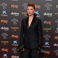 Najwa Nimri en la alfombra roja de los Goya 2021