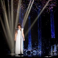 Vanesa Martín durante su actuación en los Goya 2021