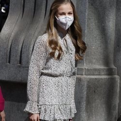 La Princesa Leonor en su primer acto oficial en solitario en el Cervantes