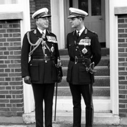 Lord Mountbatten y el Duque de Edimburgo