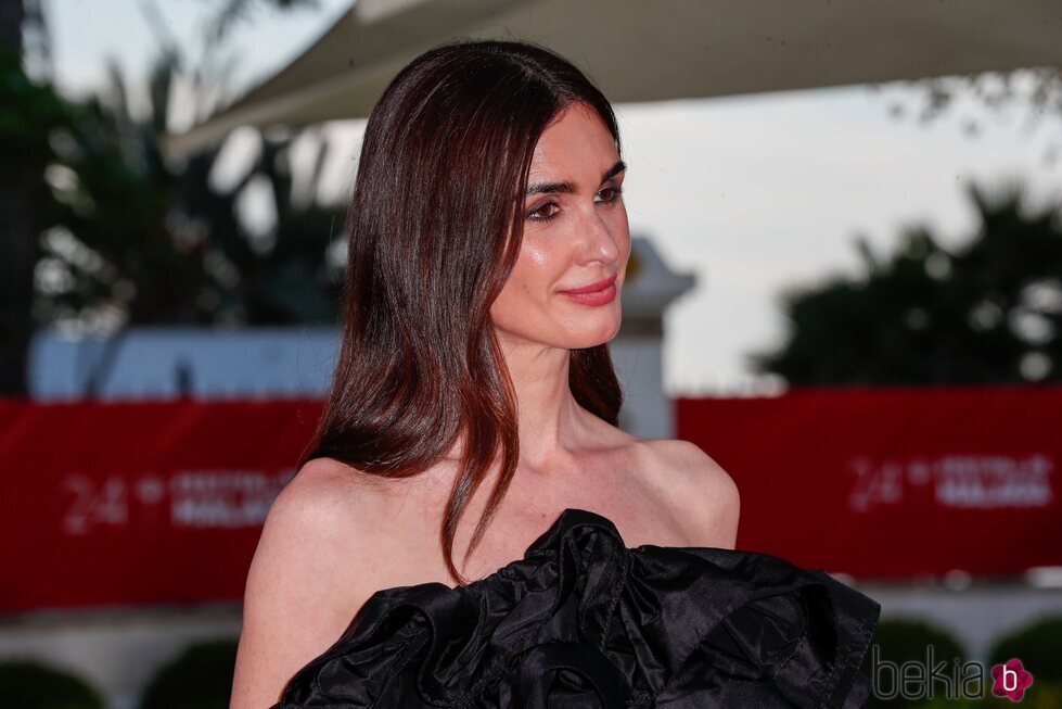 Paz Vega, feliz en la alfombra roja del Festival de Málaga 2021