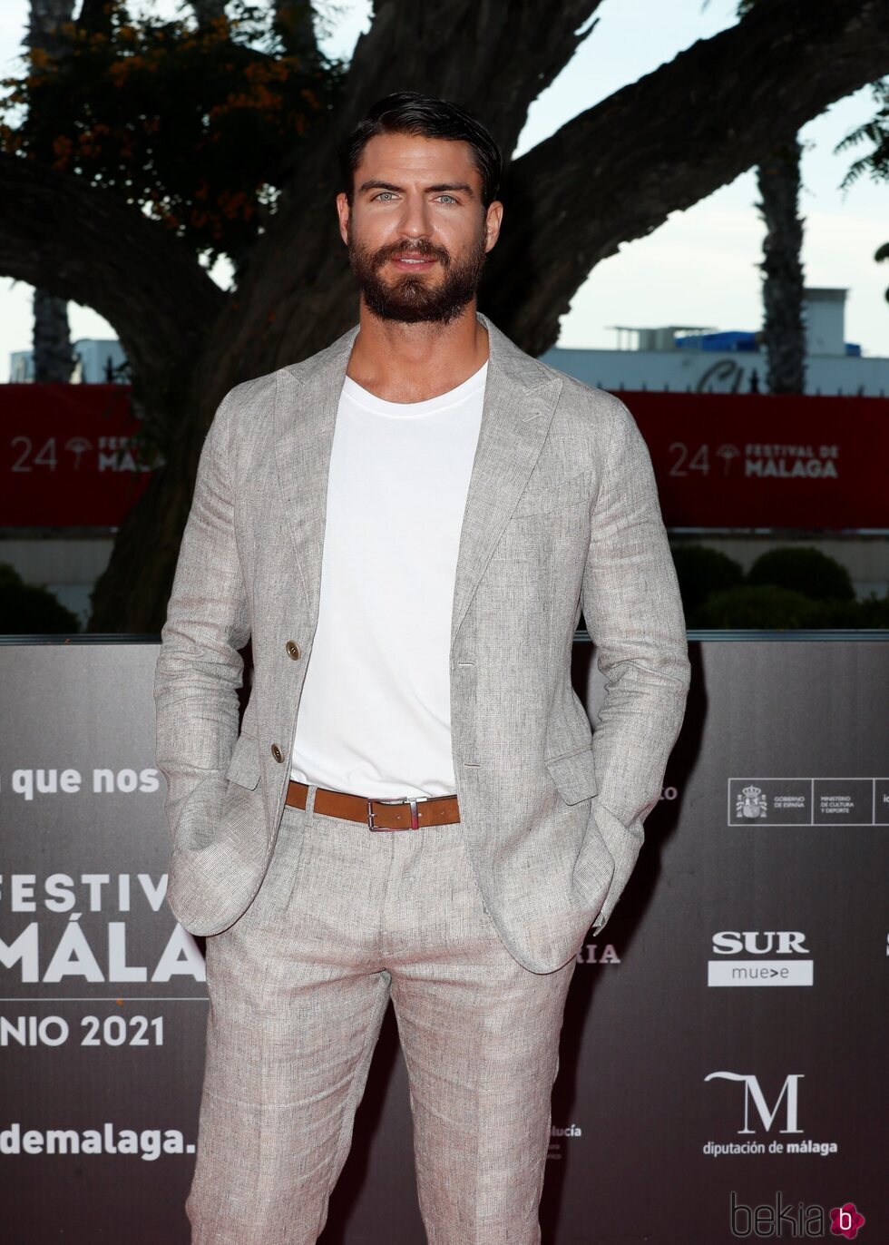 Maxi Iglesias en la alfombra roja del Festival de Málaga 2021