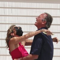 Paz Padilla y Bertín Osborne, emocionados en su reencuentro en Cádiz