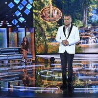 Jorge Javier Vázquez presentando la primera parte de la final de 'SV 2021'