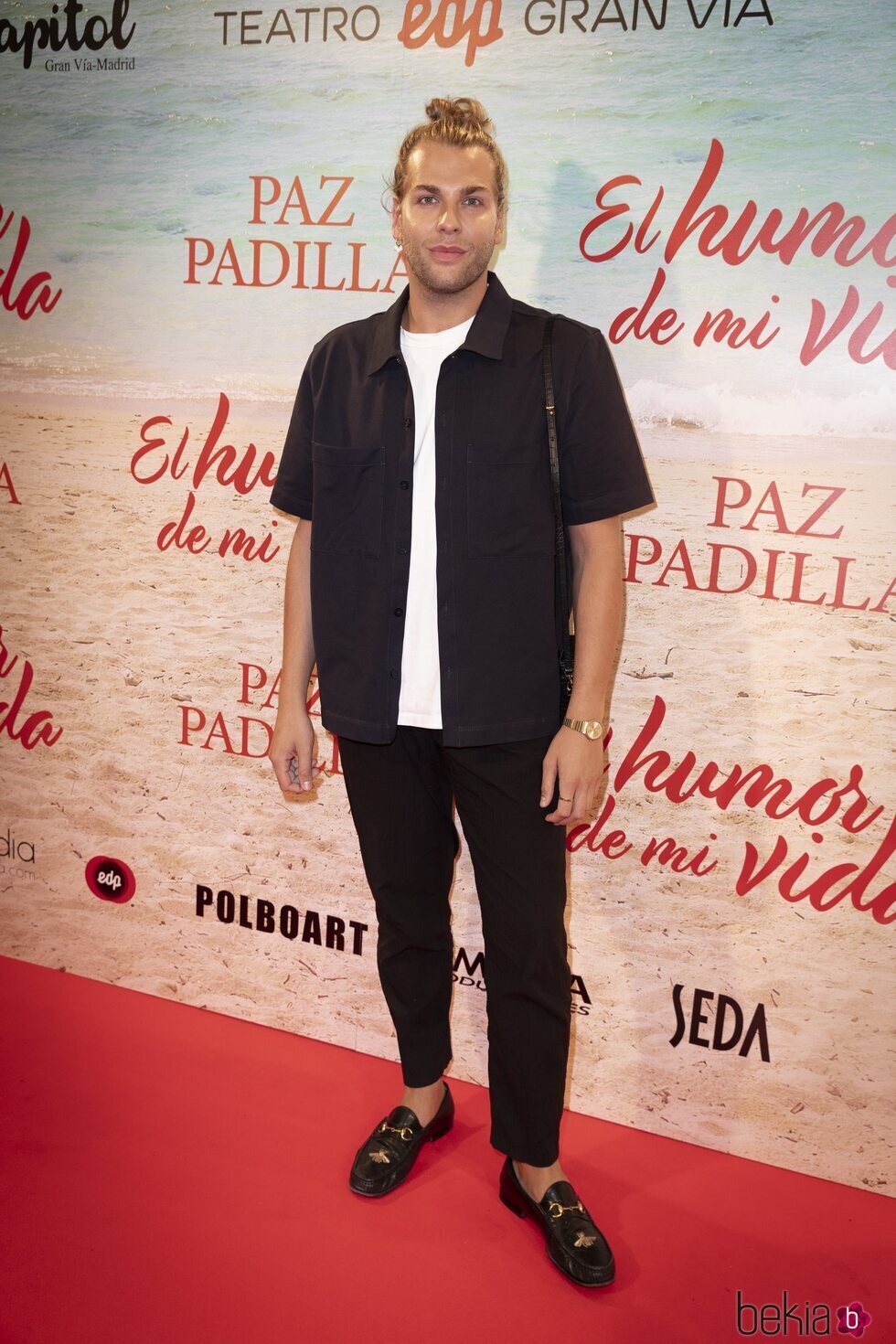 Eduardo Navarrete en el estreno de la obra de teatro 'El humor de mi vida'