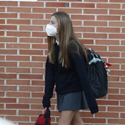 La Infanta Sofía llegando a su colegio para comenzar el curso 2021-2022