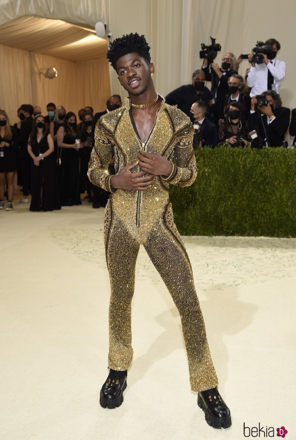 Lil Nas X con su tercer look en la MET Gala 2021