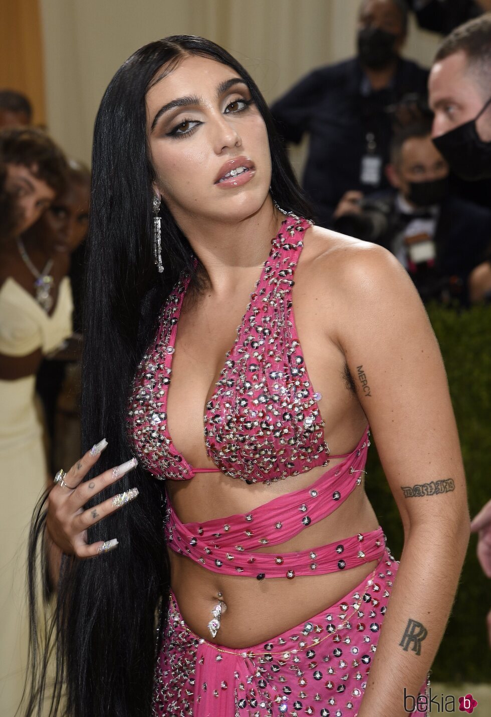 Lourdes Leon a su llegada a la MET Gala 2021