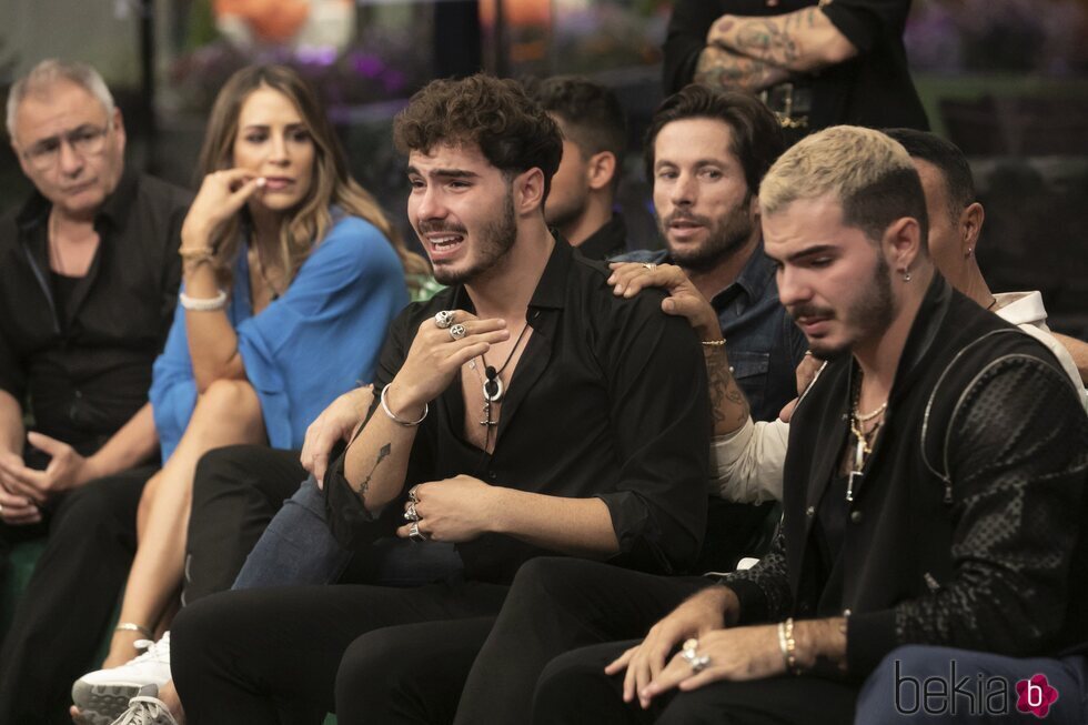 Jesús Oviedo (Gemeliers) llorando durante la segunda gala de 'Secret Story'
