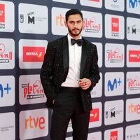 Alejandro Speitzer en la alfombra roja de los Premios Platino 2021