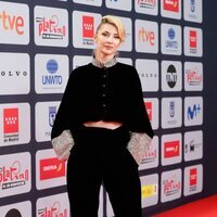 Najwa Nimri en la alfombra roja de los Premios Platino 2021