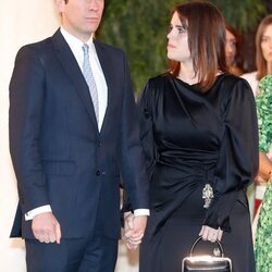 Eugenia de York mira a Jack Brooksbank en la boda de Felipe de Grecia y Nina Flohr
