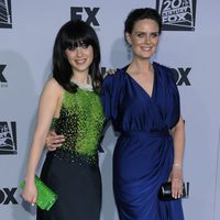 Zooey Deschanel y Emily Deschanel en la fiesta Fox tras los Globos de Oro 2012