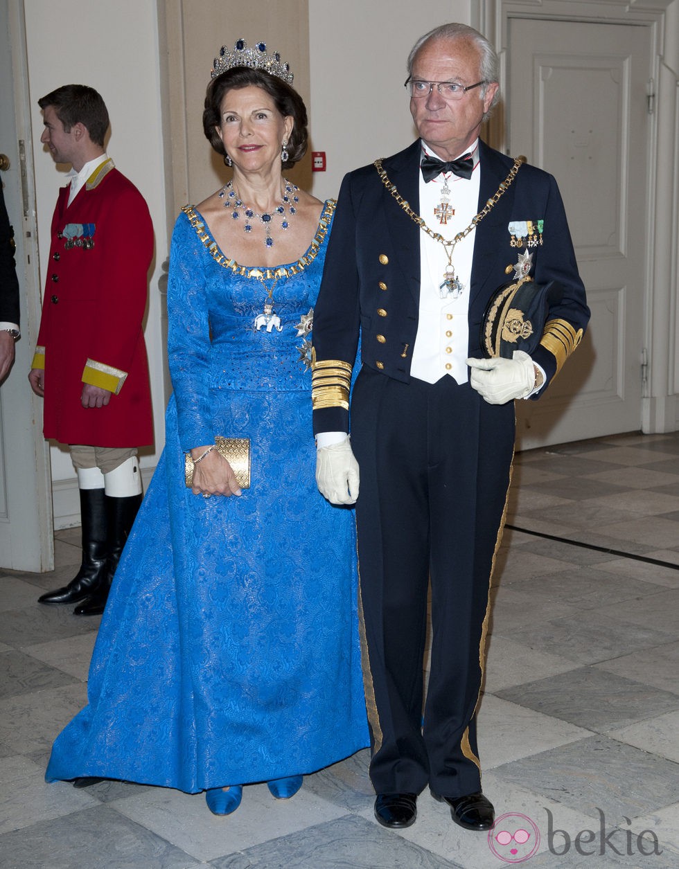 Los Reyes de Suecia en la celebración de los 40 años en el trono de Margarita de Dinamarca