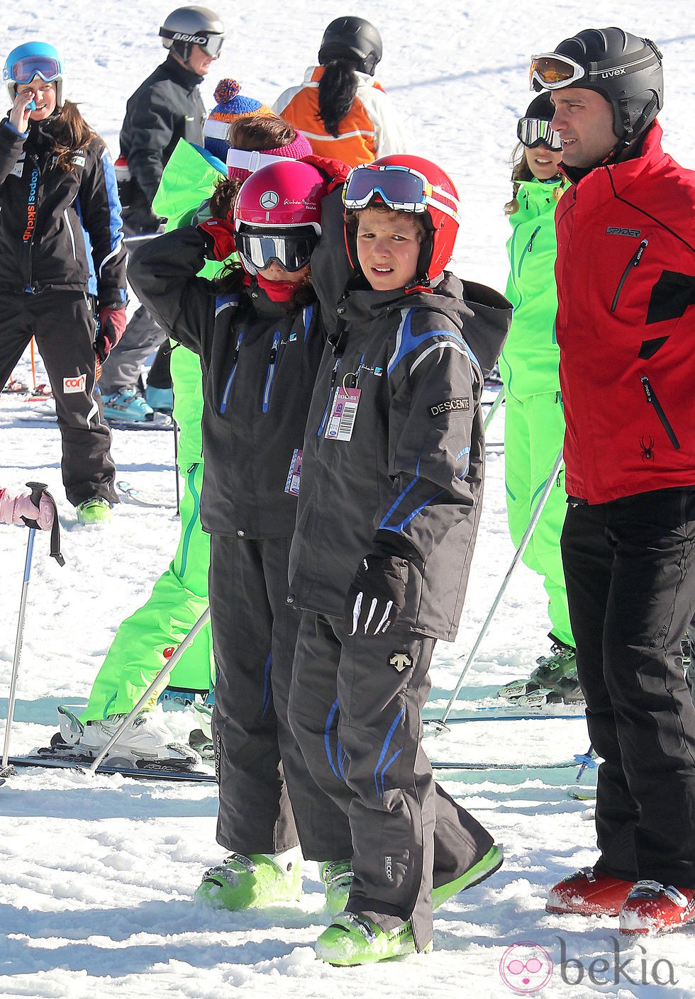 Froilán y Victoria Federica de Marichalar en Baqueira Beret