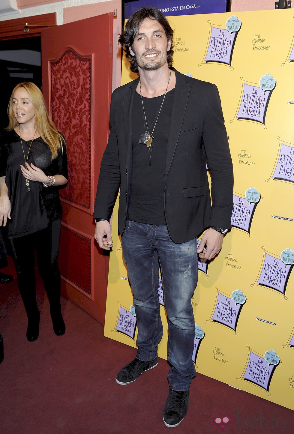Felipe López en el estreno de 'La extraña pareja'