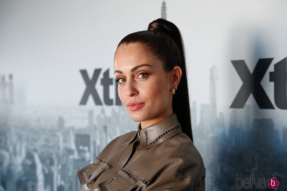 Hiba Abouk en la presentación de una nueva colección de calzado de Xti