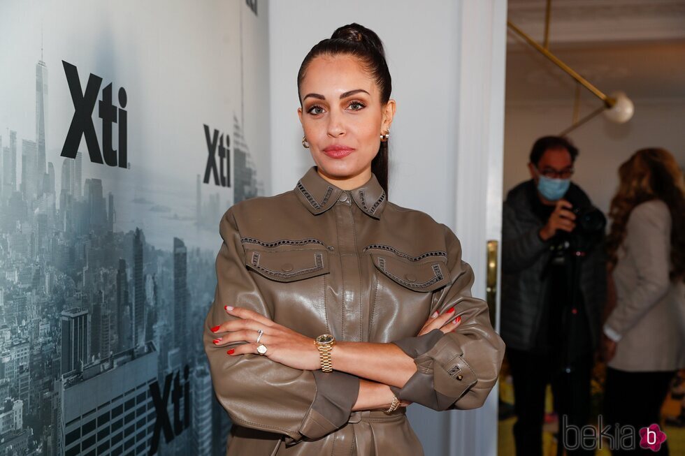 Hiba Abouk acude a la presentación de una nueva colección de calzado de Xti