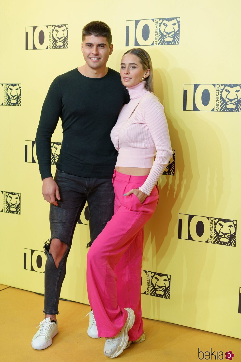 Javier Tudela y Marina Romero en el décimo aniversario del musical El Rey León