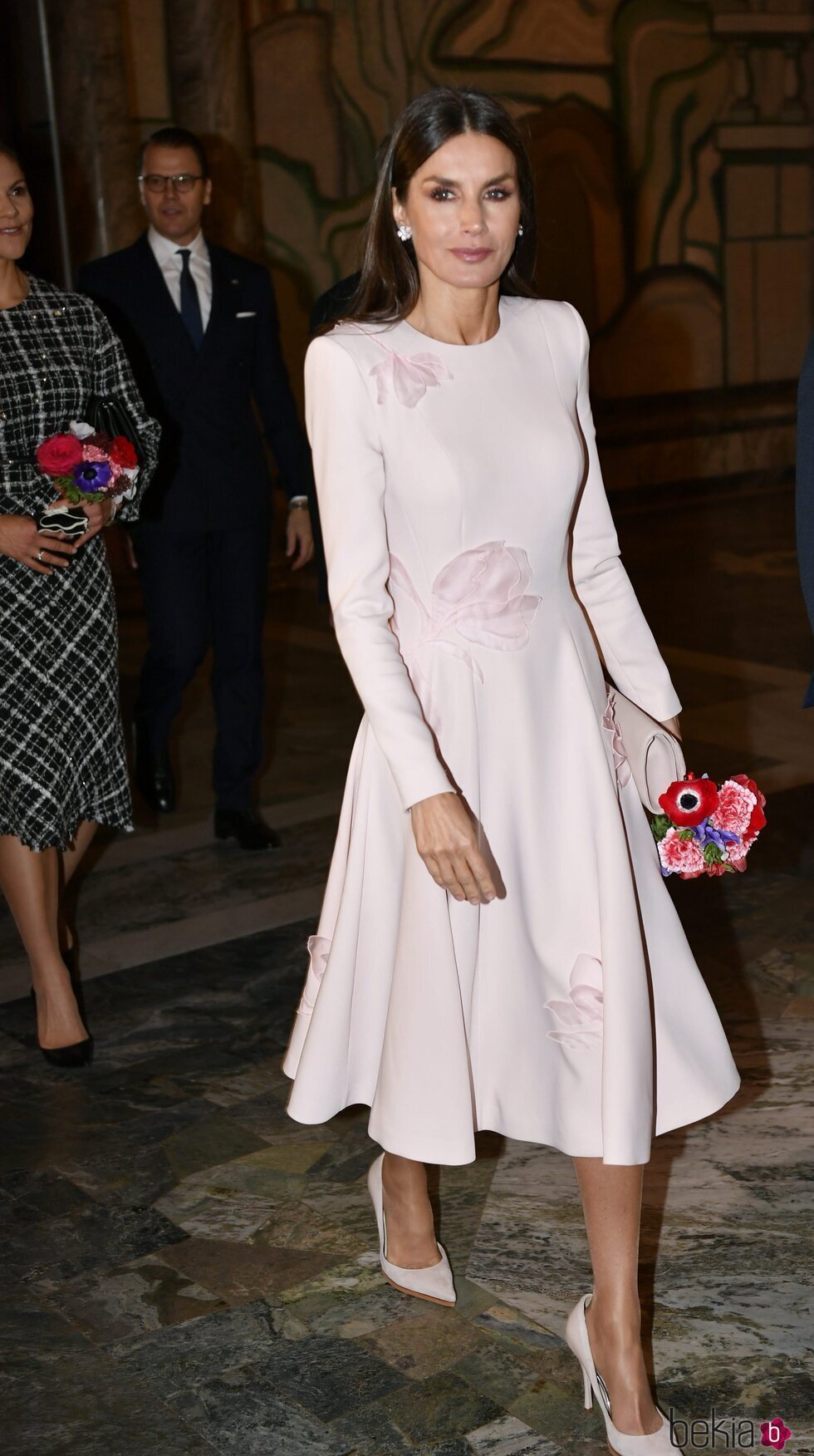 La Reina Letizia en el almuerzo en honor a los Reyes de España