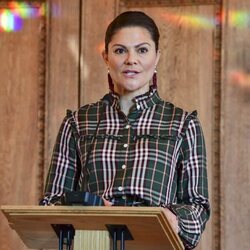 Victoria de Suecia en su discurso en un seminario sobre música y salud mental
