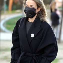 Silvia Abascal en el velatorio de Verónica Forqué