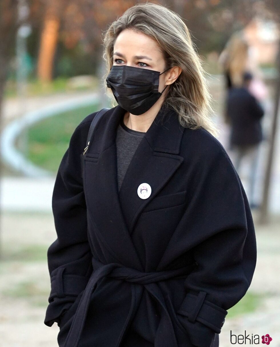 Silvia Abascal en el velatorio de Verónica Forqué