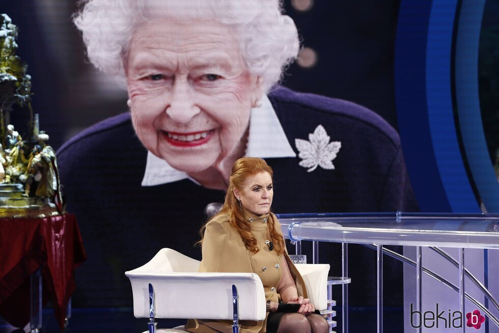 Sarah Ferguson en el programa 'Porta a Porta'