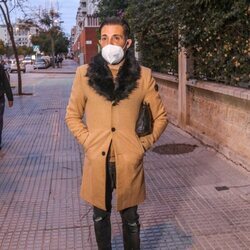 Antonio David Flores atiende a la prensa en Málaga