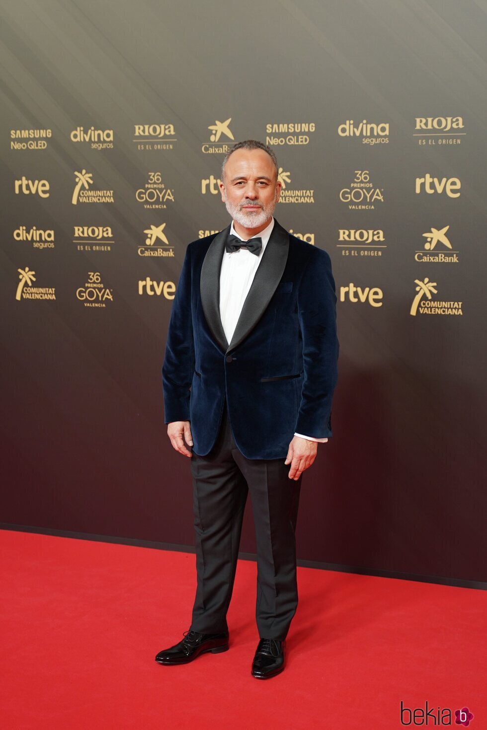 Javier Gutiérrez en la alfombra roja de los Premios Goya 2022