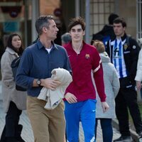 Iñaki Urdangarin y Pablo Urdangarin en Zarautz