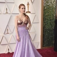 Jessica Chastain en la alfombra roja de los Premios Oscar 2022