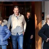 La Infanta Cristina e Iñaki Urdangarin y su hija Irene Urdangarin a la salida de un restaurante de Vitoria