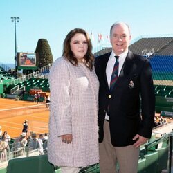 Alberto de Mónaco y Melanie-Antoinette Costello de Massy en el Masters 1000 Monte-Carlo