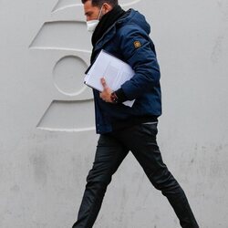 Antonio David Flores en las inmediaciones de Mediaset