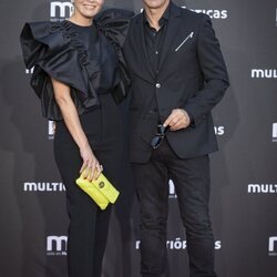 Manuel Díaz El Cordobés y Virginia Troconis en la fiesta de la firma MO de Multiópticas
