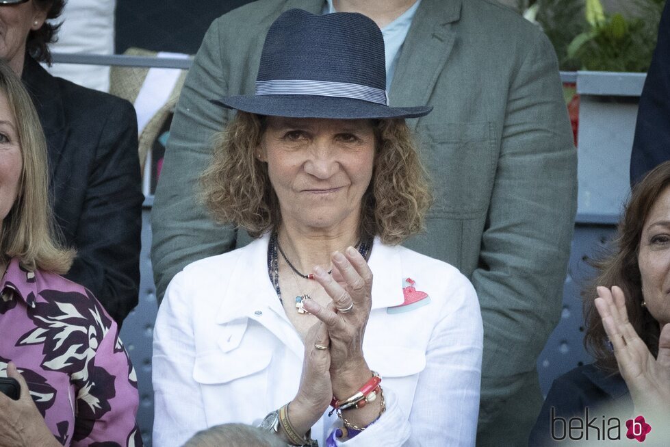 La Infanta Elena en la final del Mutua Madrid Open 2022